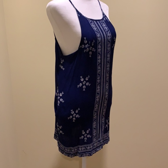 Navy Mini Summer Dress - Picture 2 of 3